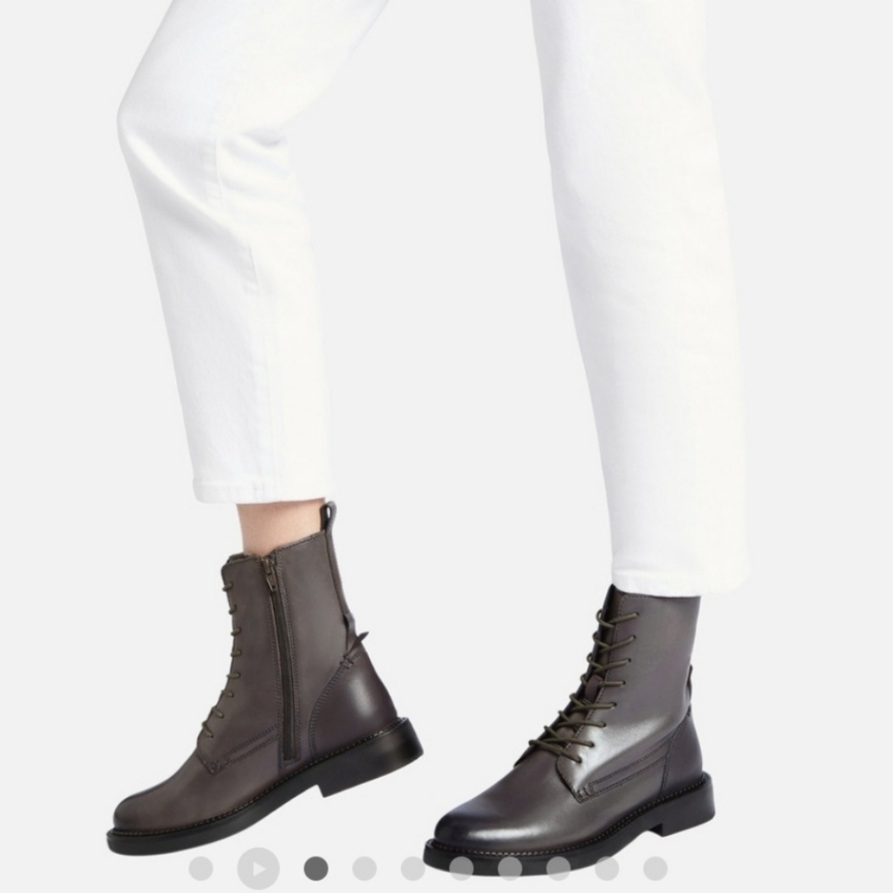 Geox serilda womanAnkle boots with laces size 36 or 7 Canadian Gray
